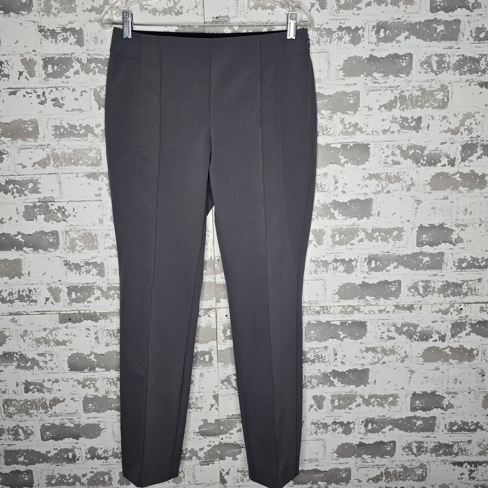 Lafayette 148 New York Pants Womens Size 6 Gramercy Acclaimed Stretch Gray Ankle